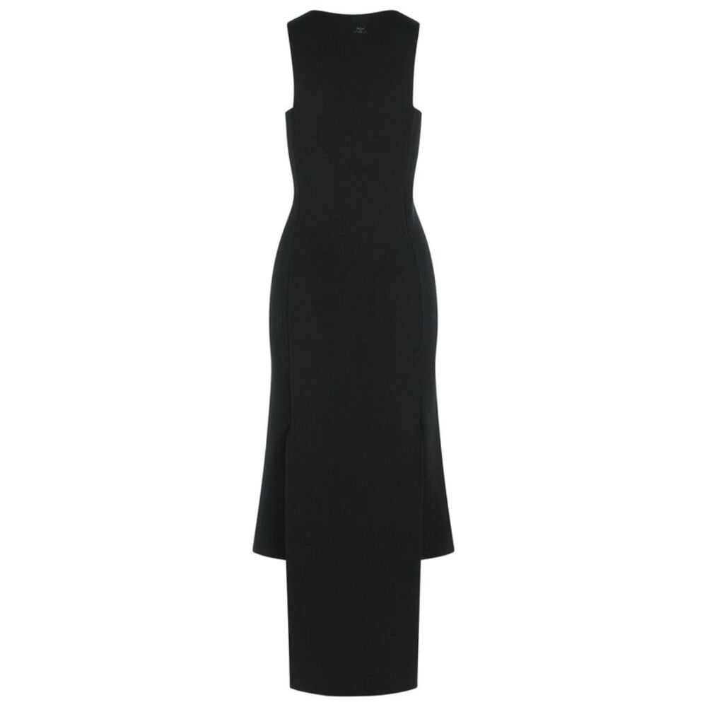 Courreges 'Oblique' Dress In Black Viscose Blend Women - Picture 3 of 3